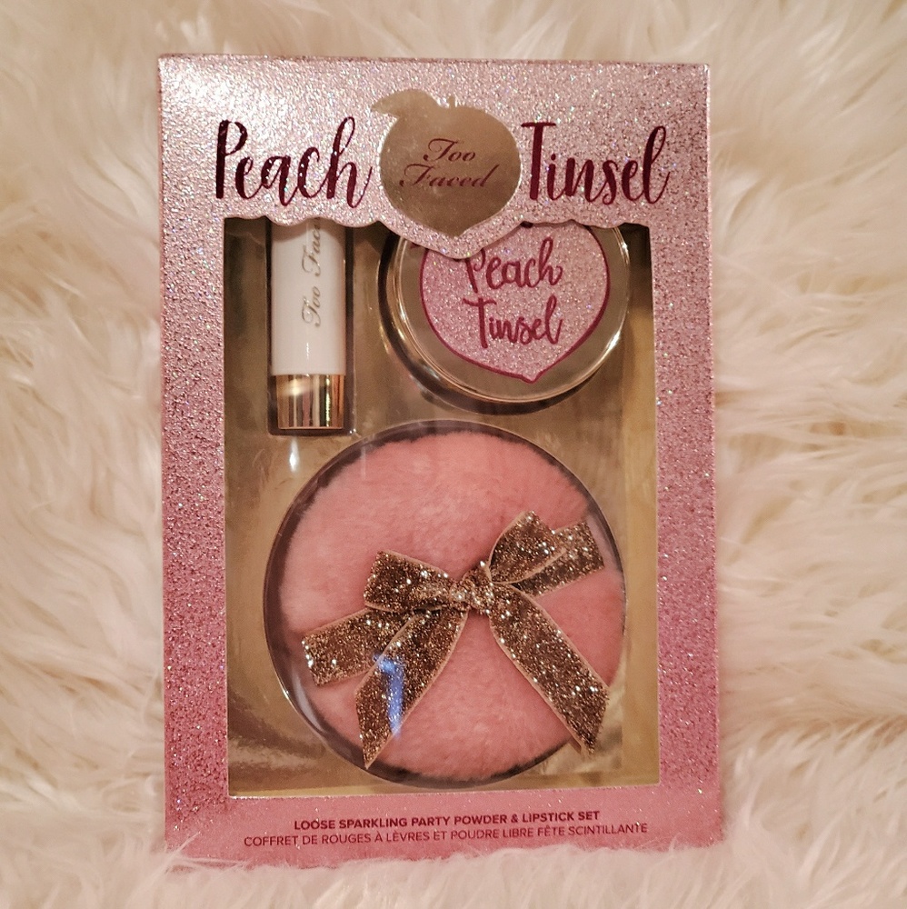 Too Faced Peach Tinsel Set